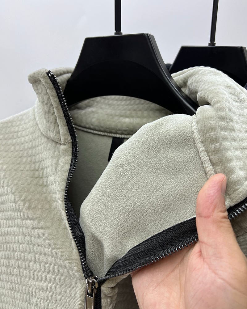 Pull à col zippé en alpaga - Maison Flavigny