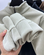 Pull à col zippé en alpaga - Maison Flavigny