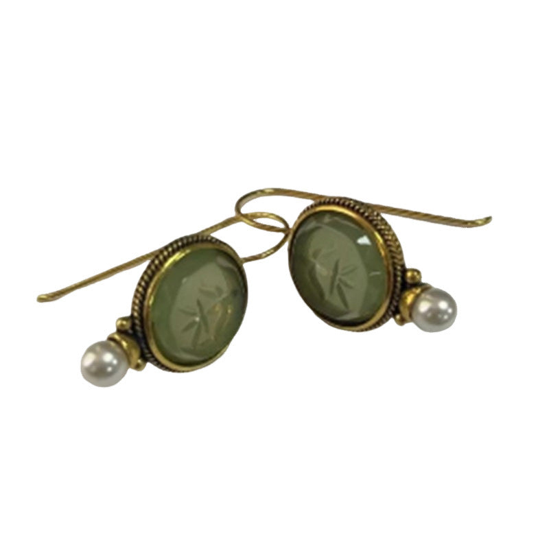 Boucles d'oreilles rondes vintage Aisha - Maison Flavigny