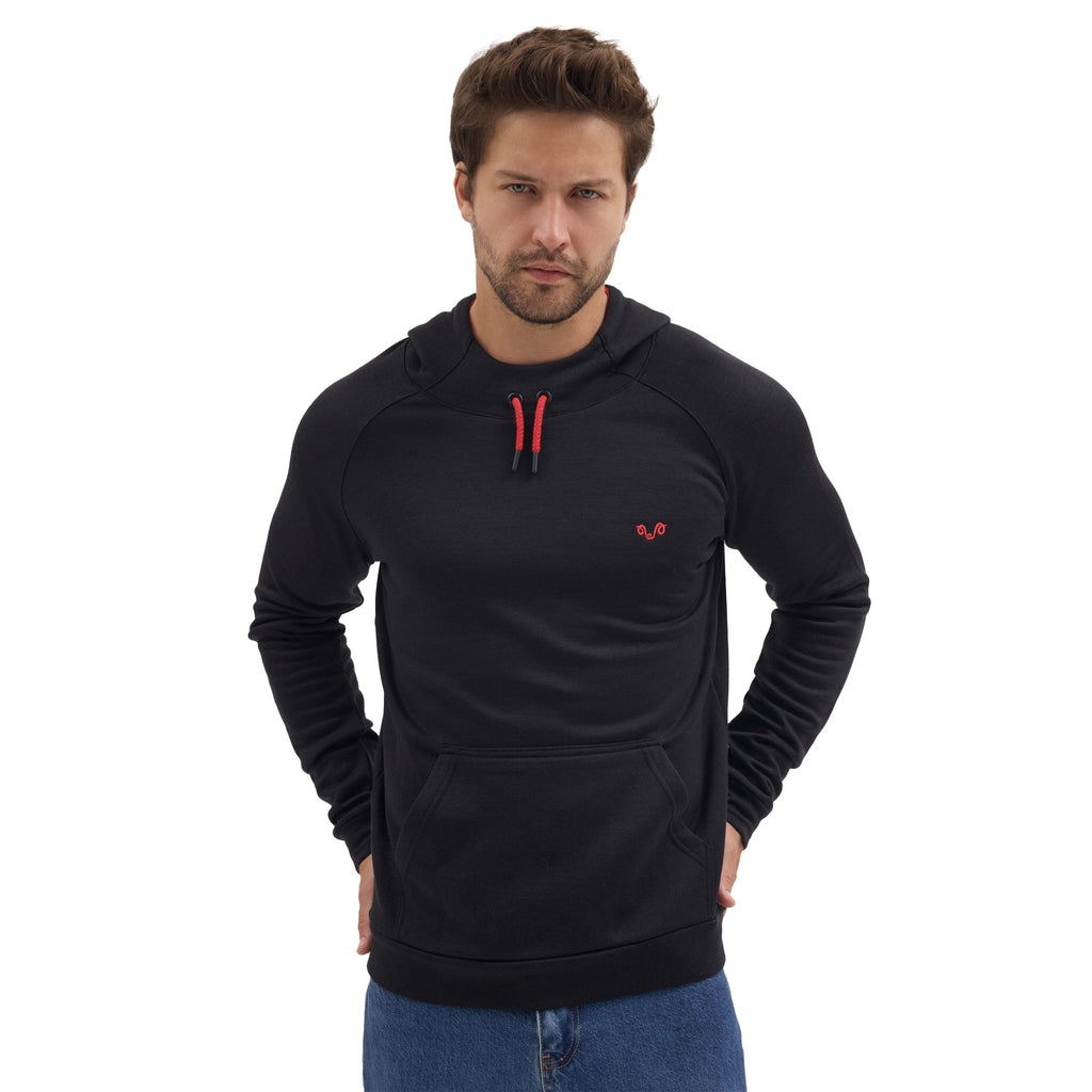 Sweat à capuche en laine mérinos Scout - Maison Flavigny