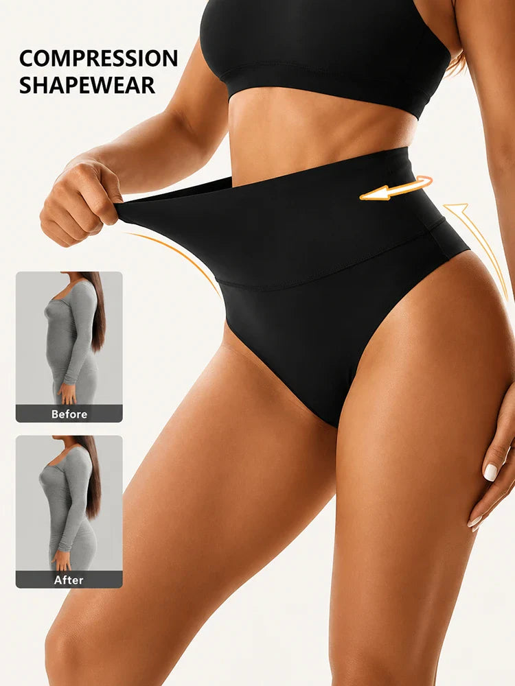 Lot de 4 culottes gainantes taille haute sans couture