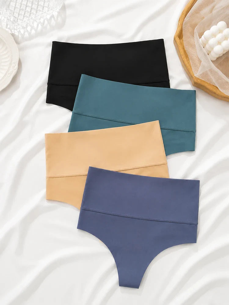 Lot de 4 culottes gainantes taille haute sans couture