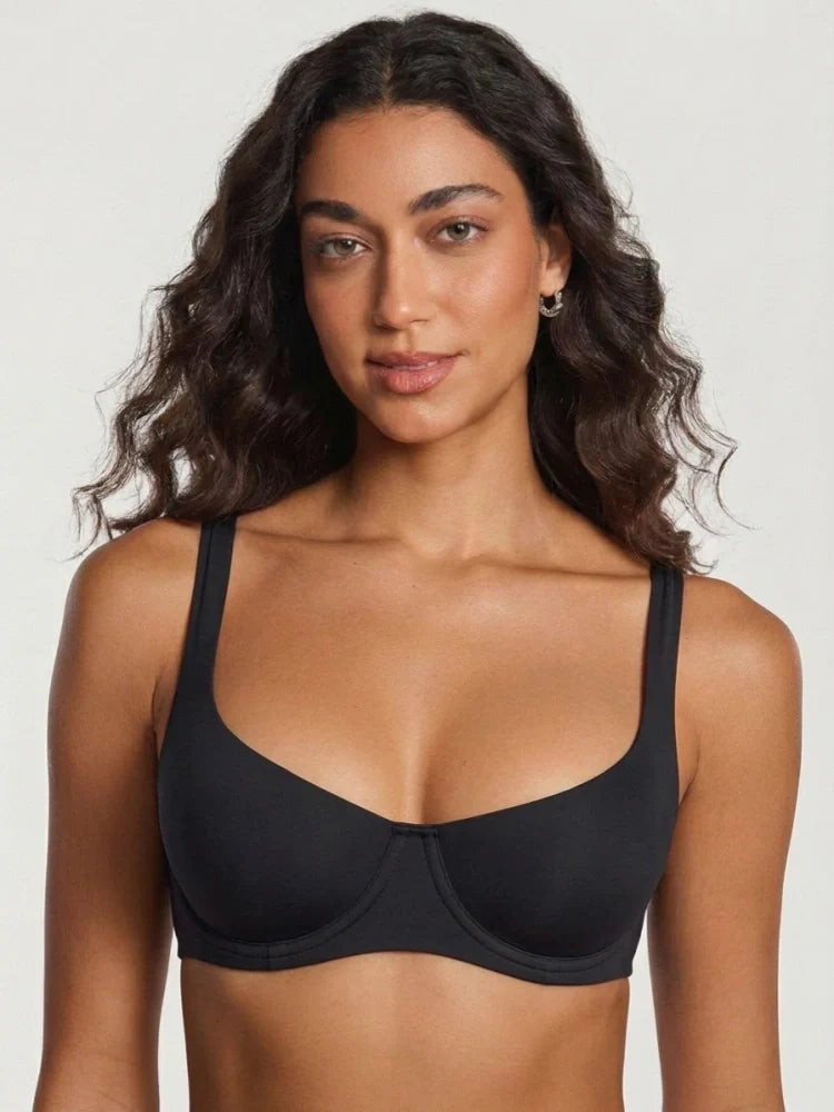 Soutien-gorge balconnet à armatures non doublé