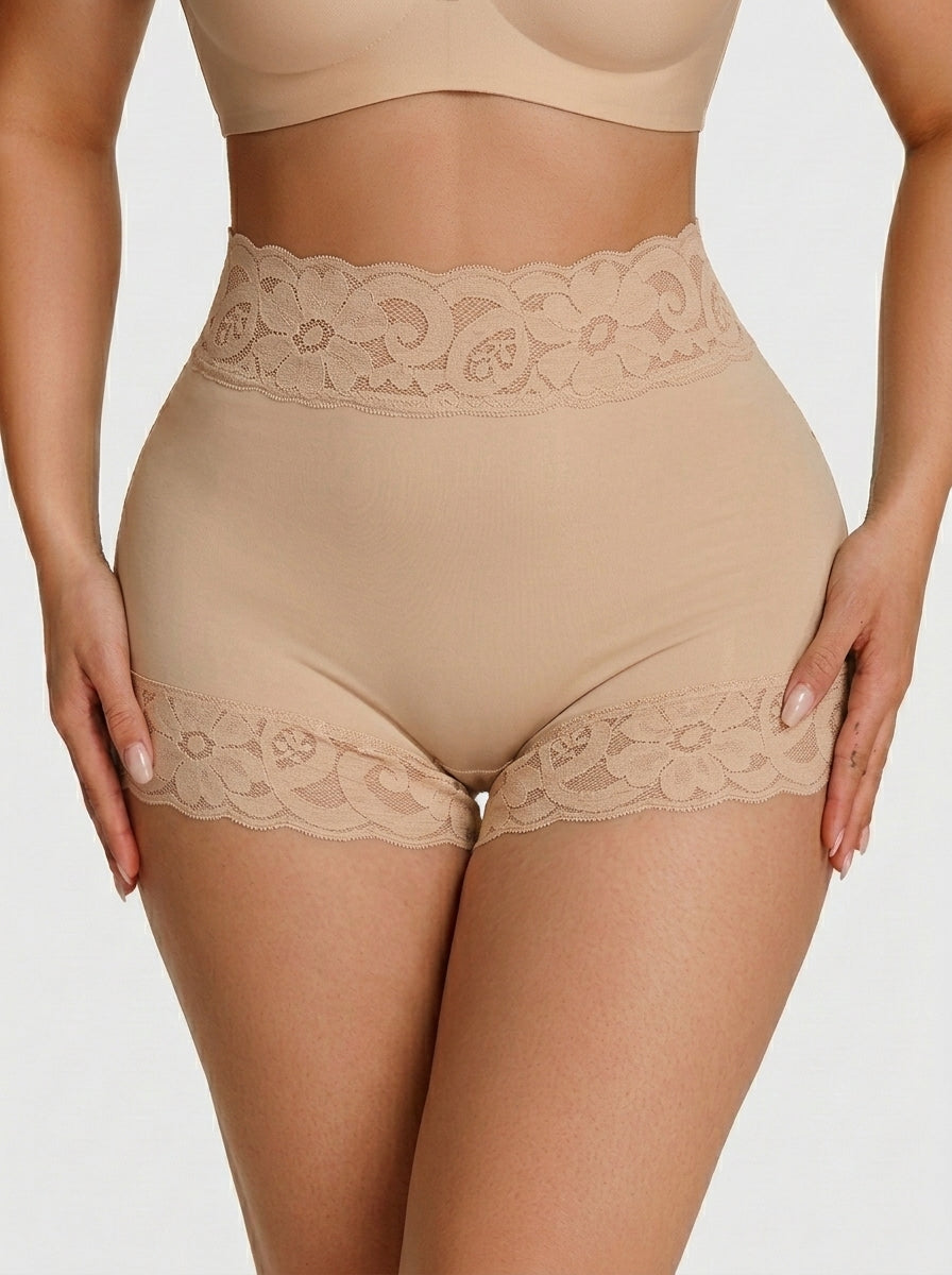 Short gainant sans coutures taille haute effet push-up