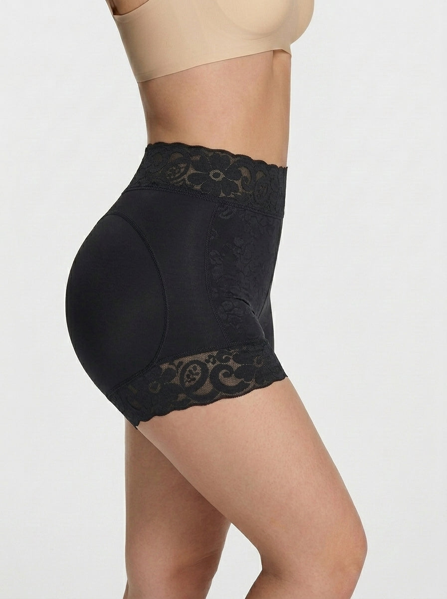 Short gainant sans coutures taille haute effet push-up
