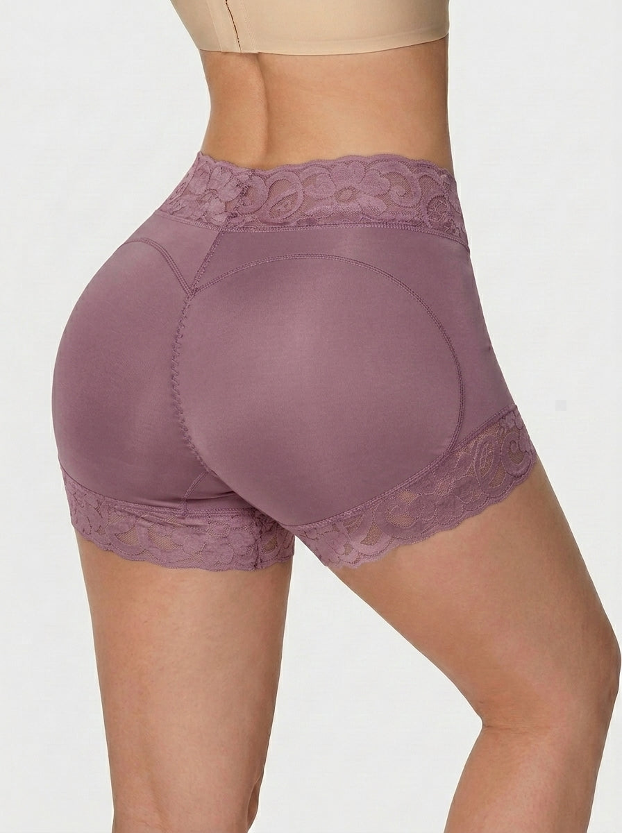 Short gainant sans coutures taille haute effet push-up