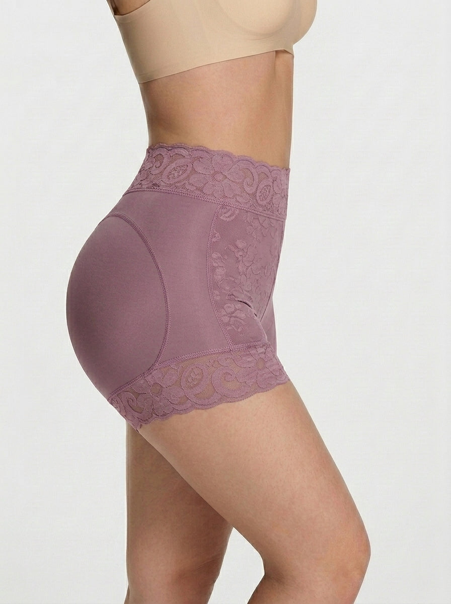 Short gainant sans coutures taille haute effet push-up