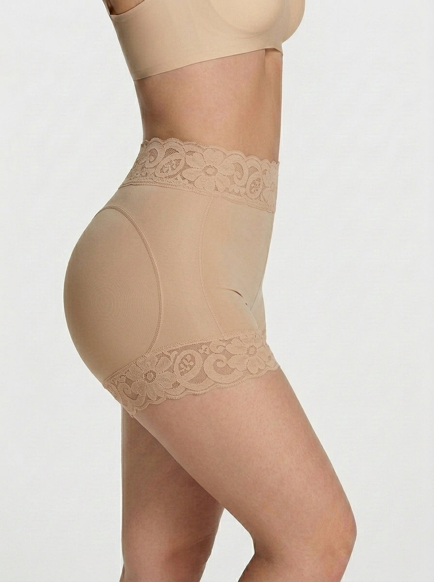Short gainant sans coutures taille haute effet push-up