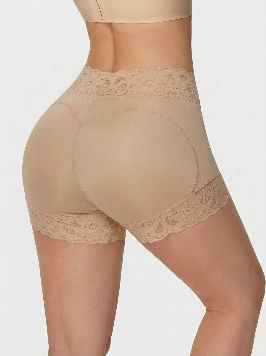 Short gainant sans coutures taille haute effet push-up