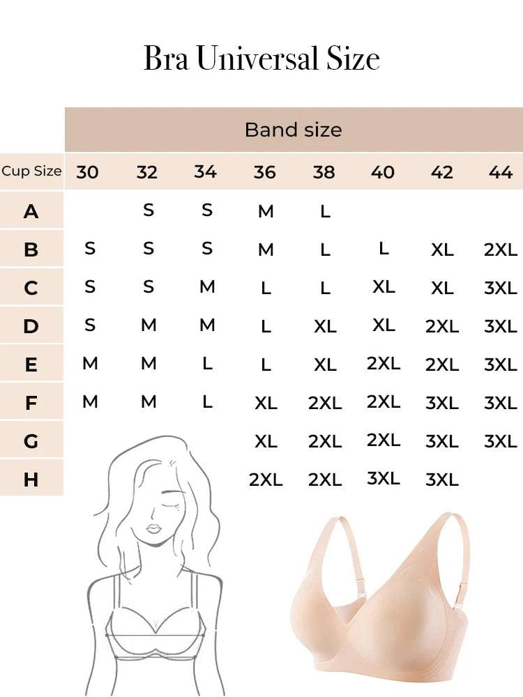 Soutien-gorge gel sans coutures ni armatures – Push-up col V plongeant