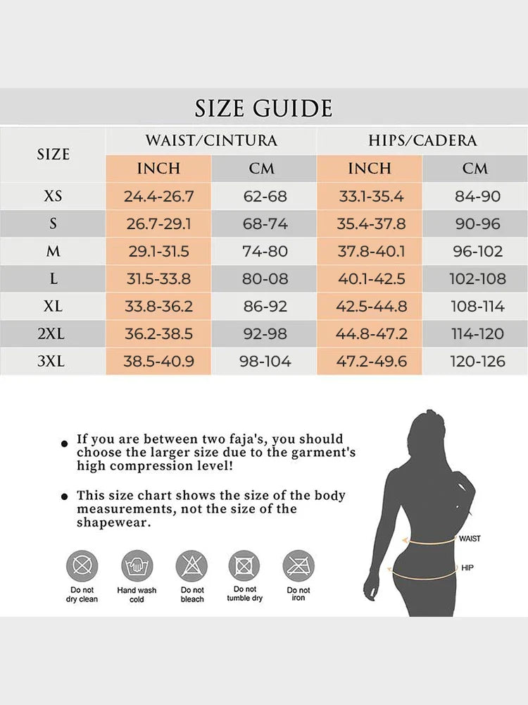 Faja colombienne gainante – Ventre plat & effet push-up fessiers
