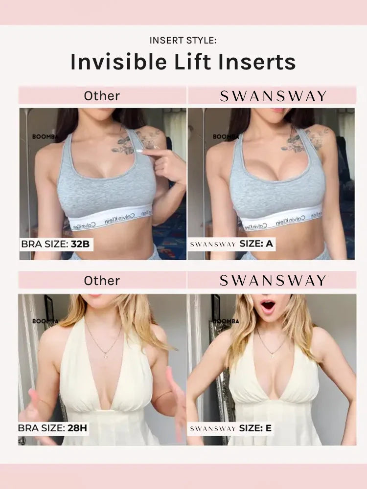 Coussinets adhésifs invisibles effet lift – pour décolletés plongeants
