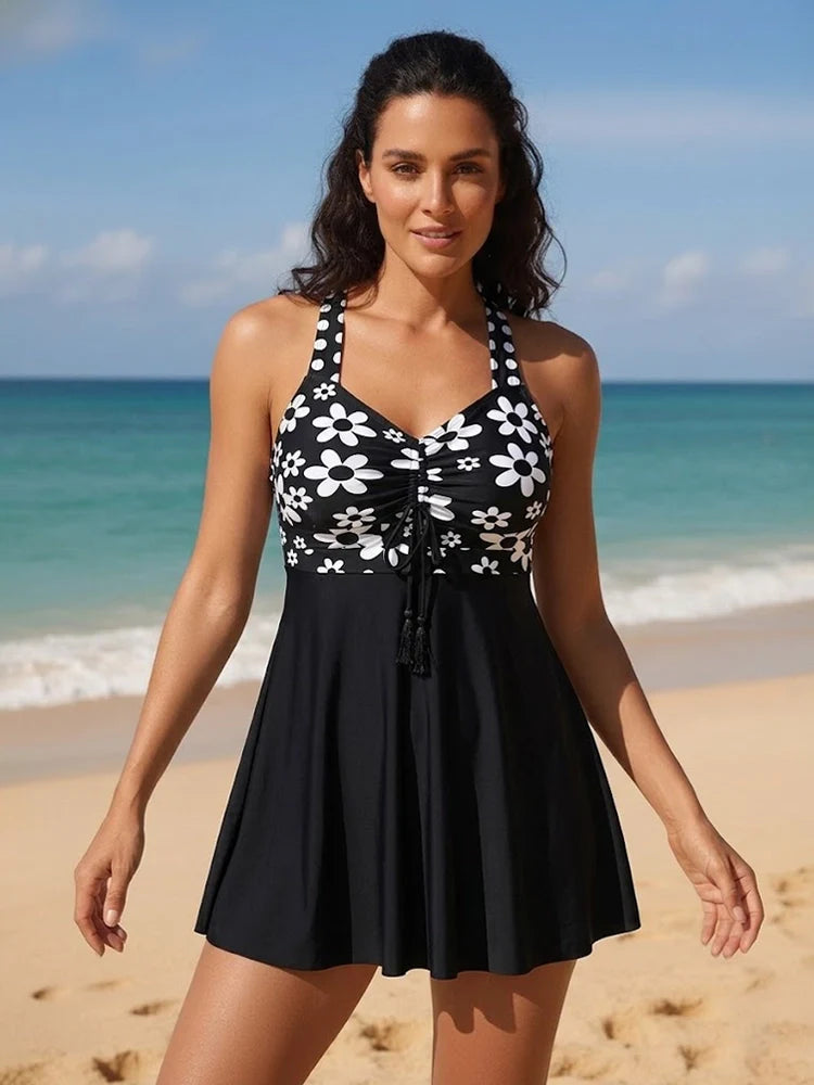 Ensemble de bain 2 pièces babydoll gainant