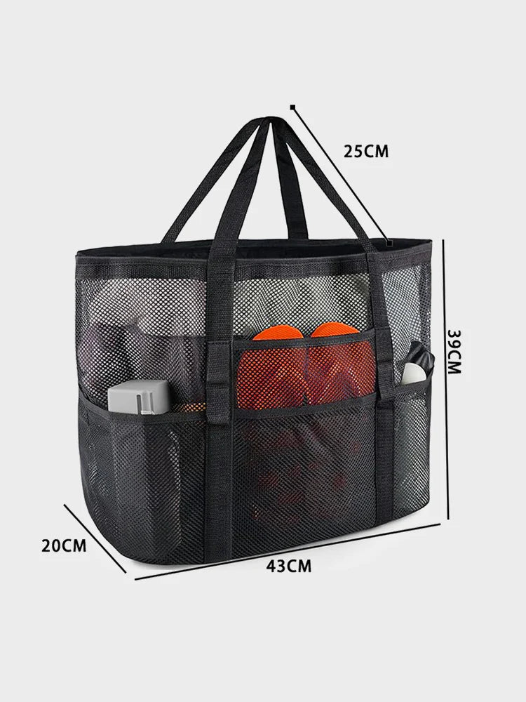 Sac de plage en filet – Grand cabas de plage