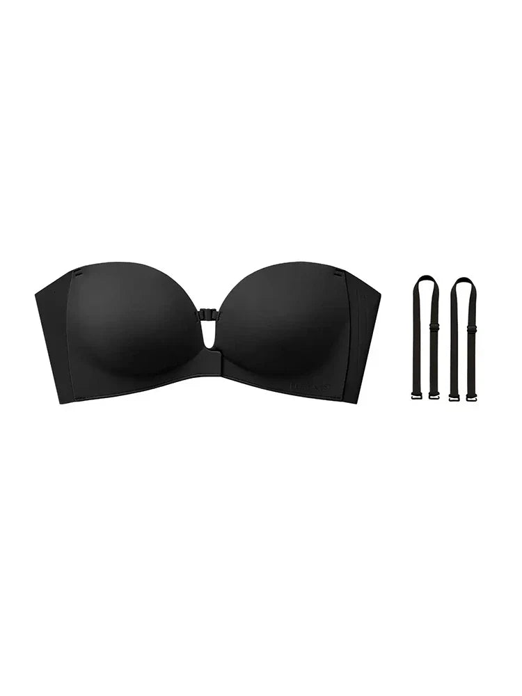 1 acheté = 1 offert – Soutien-gorge bandeau push-up sans armatures à fermeture avant