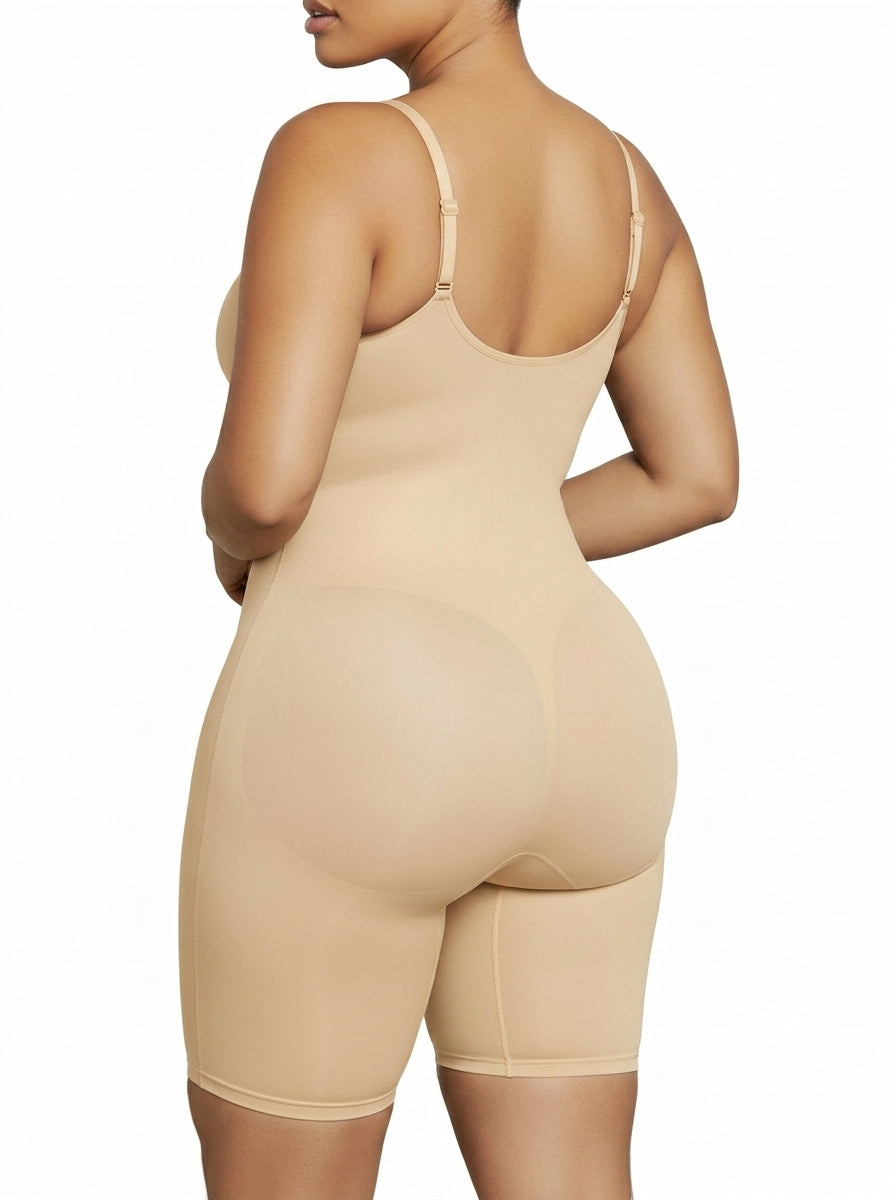 Body gainant sans coutures à fermeture éclair