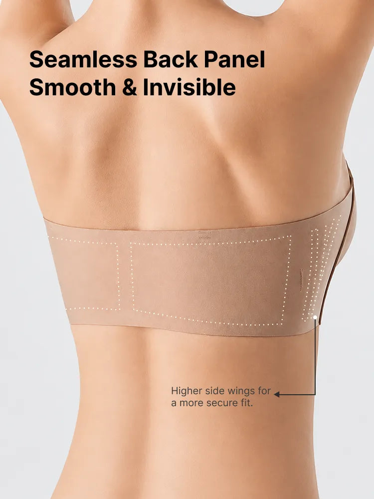1 acheté = 1 offert – Soutien-gorge bandeau push-up sans armatures à fermeture avant