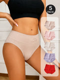 Lot de 5 culottes gainantes taille haute sans coutures
