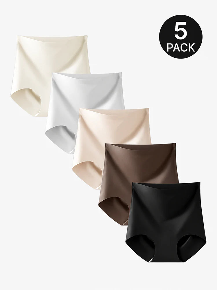 Lot de 5 culottes taille haute sans coutures