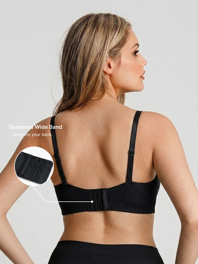 Soutien-gorge push-up sans armatures à laçage ajustable