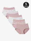 Lot de 5 culottes femme taille haute en coton sans coutures