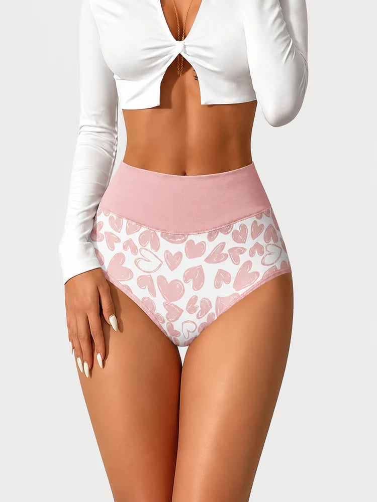 Lot de 5 culottes femme taille haute en coton sans coutures
