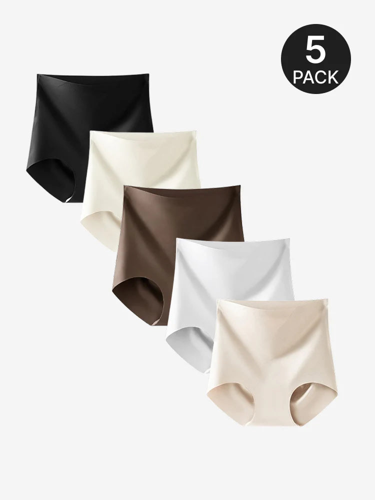 Lot de 5 culottes gainantes taille haute sans coutures forme X
