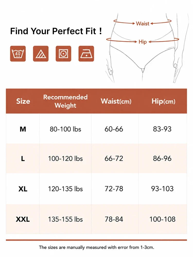 Lot de 4 shorties gainants taille haute sans coutures