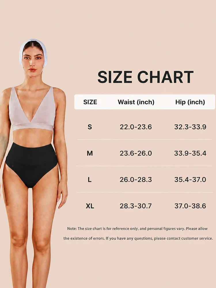 Lot de 4 culottes gainantes taille haute sans couture