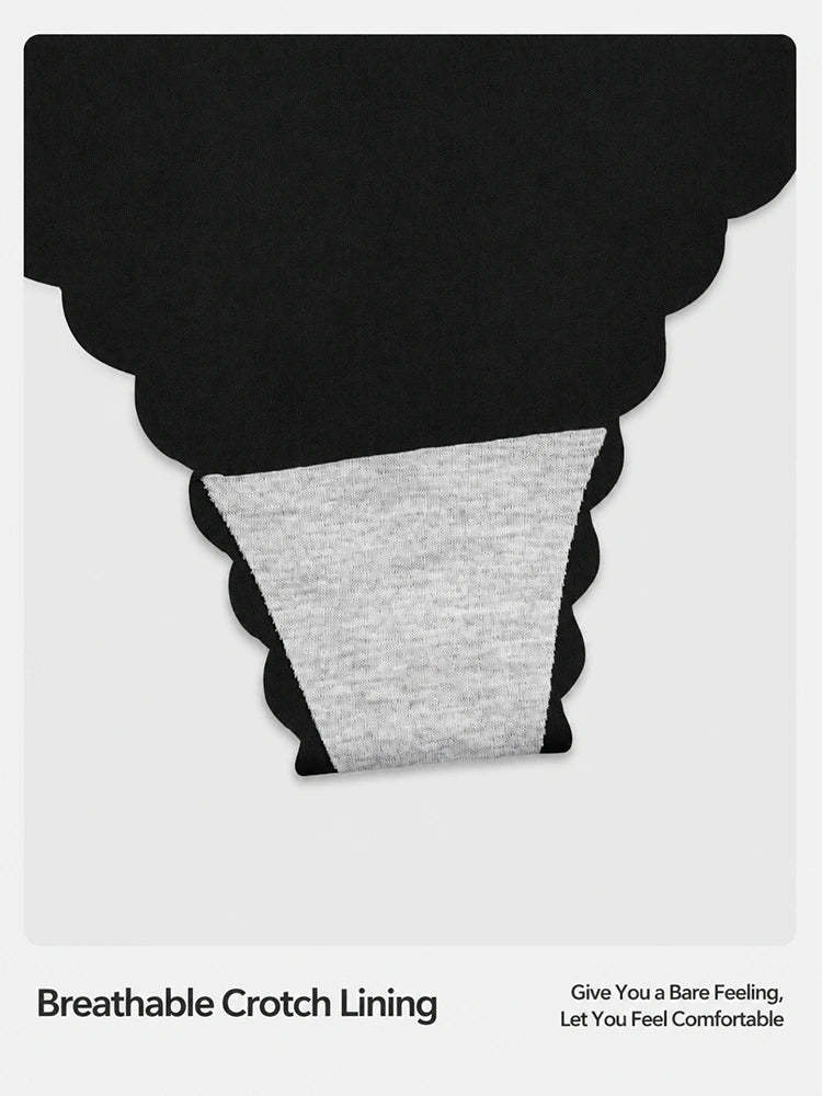 Lot de 8 strings de sport sans couture pour femme