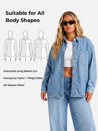 Veste oversize vintage en denim - Maison Flavigny