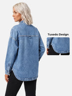 Veste oversize vintage en denim - Maison Flavigny