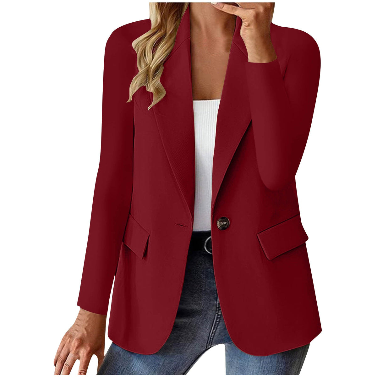 Blazer ajusté à la coupe à col cranté Miranda - Maison Flavigny