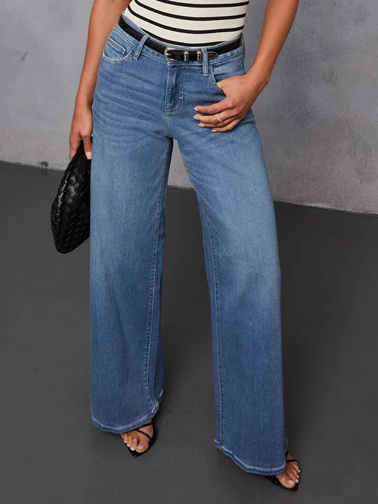 Jean large femme