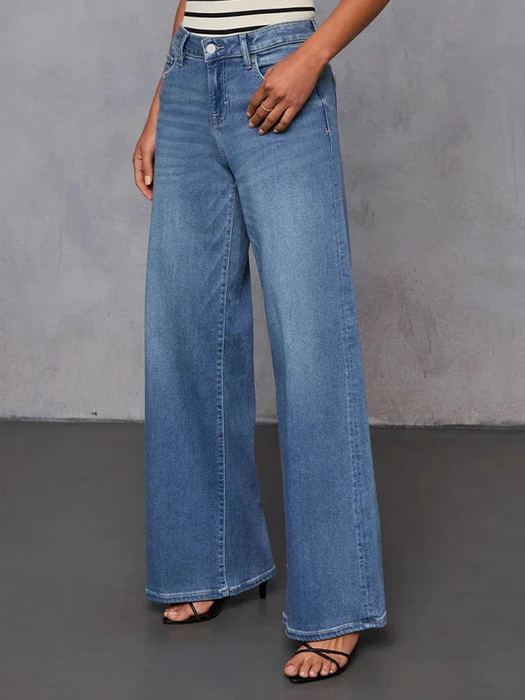 Jean large femme