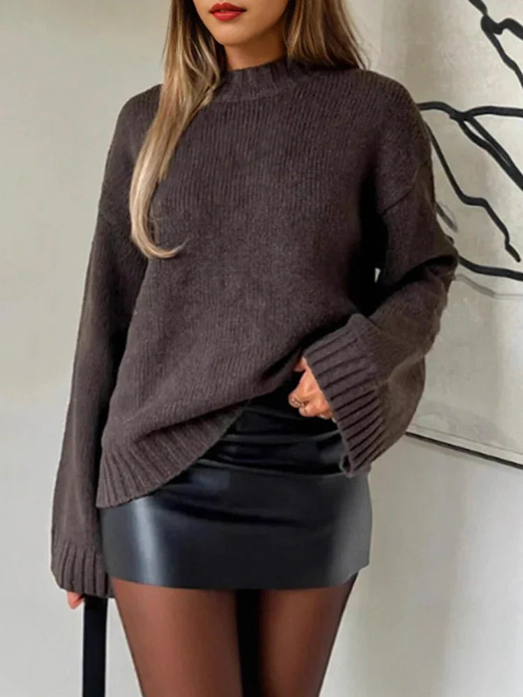 Pull en maille uni