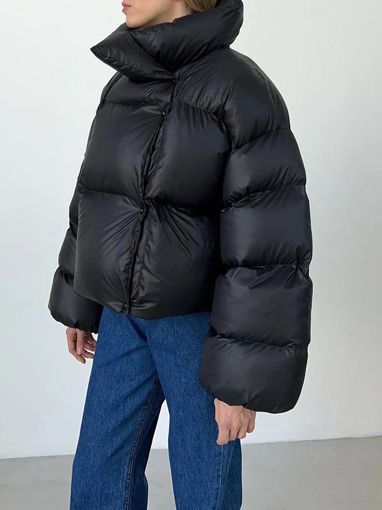 Doudoune chaude matelassée à capuche
