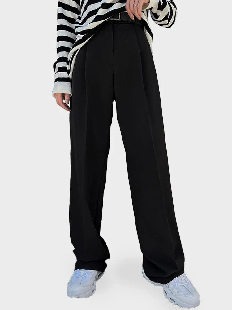 Pantalon de tailleur droit femme