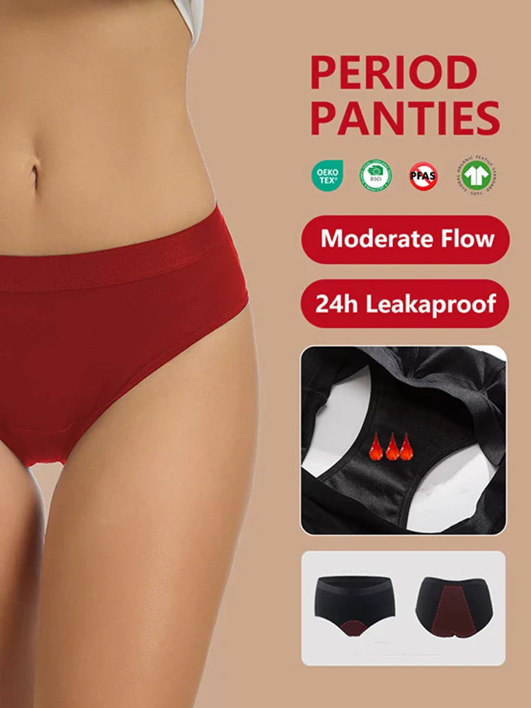 Lot de 3 – Culottes menstruelles taille haute pour femme