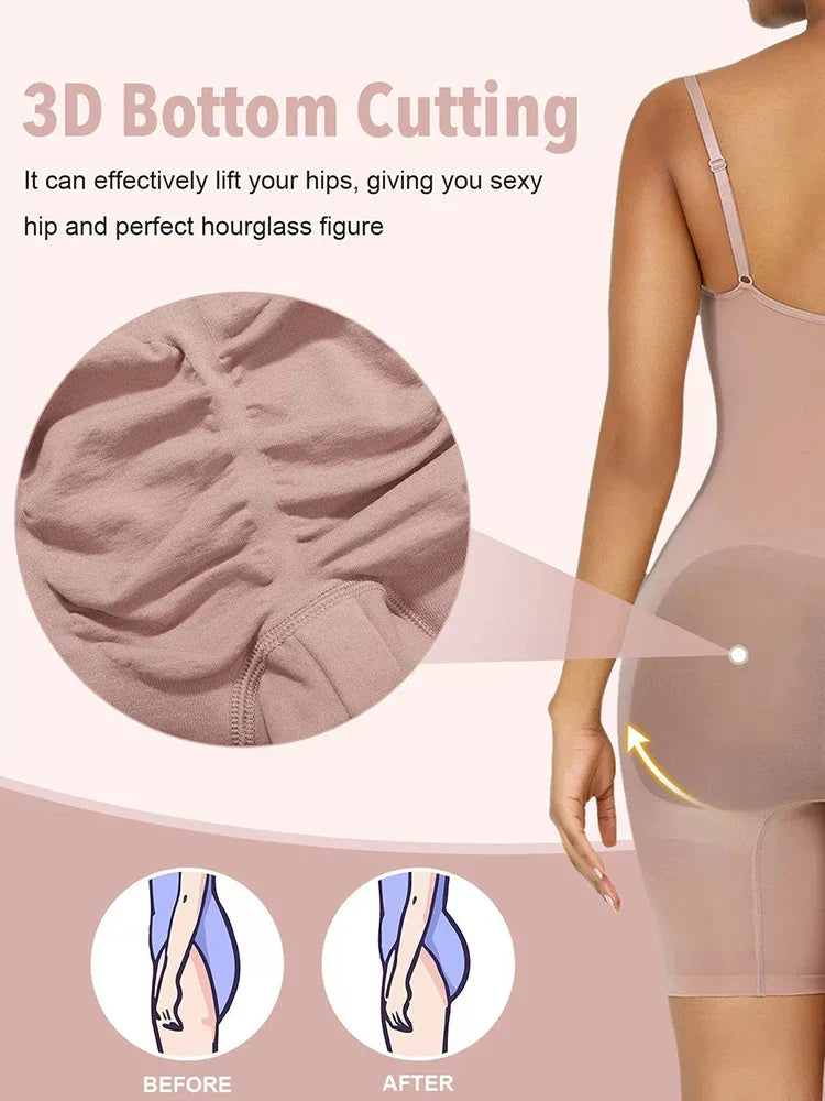 Body gainant ventre plat effet push-up fessiers
