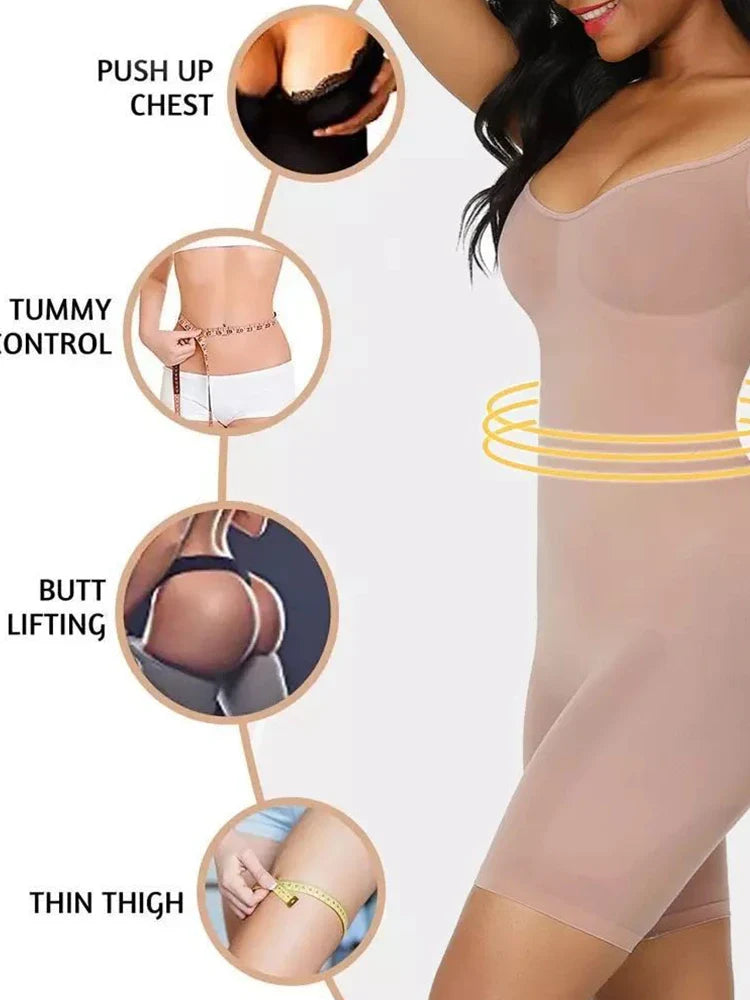 Body gainant ventre plat effet push-up fessiers