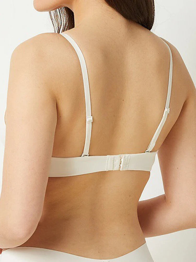 Soutien-gorge push-up femme ultra doux – Décolleté arrondi, armatures rembourrées, demi-balconnet invisible sous T-shirt