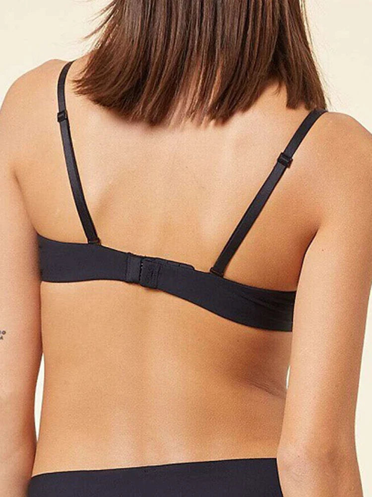 Soutien-gorge push-up femme ultra doux – Décolleté arrondi, armatures rembourrées, demi-balconnet invisible sous T-shirt