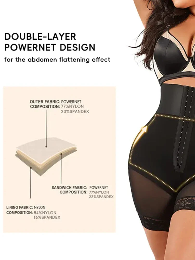 Short gainant taille haute effet push-up – Gaine de compression