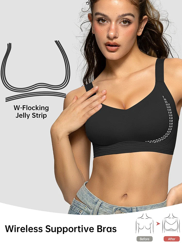 Soutien-gorge push-up sans armatures à couverture totale