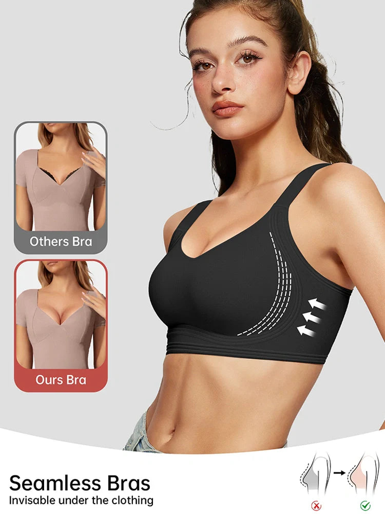 Soutien-gorge push-up sans armatures à couverture totale