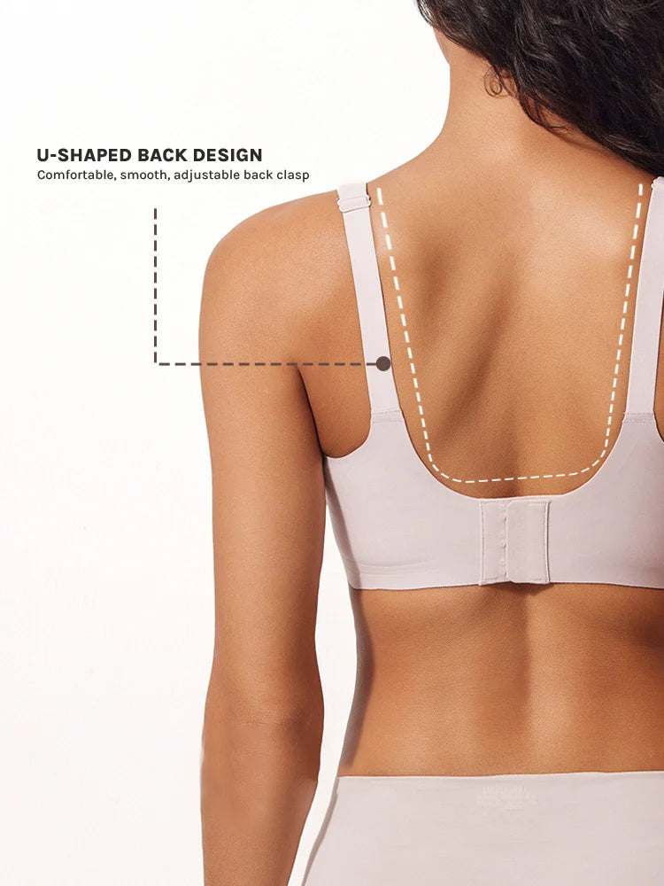 Soutien-gorge sans armatures en mesh, bonnets 3/4, maintien Jelly