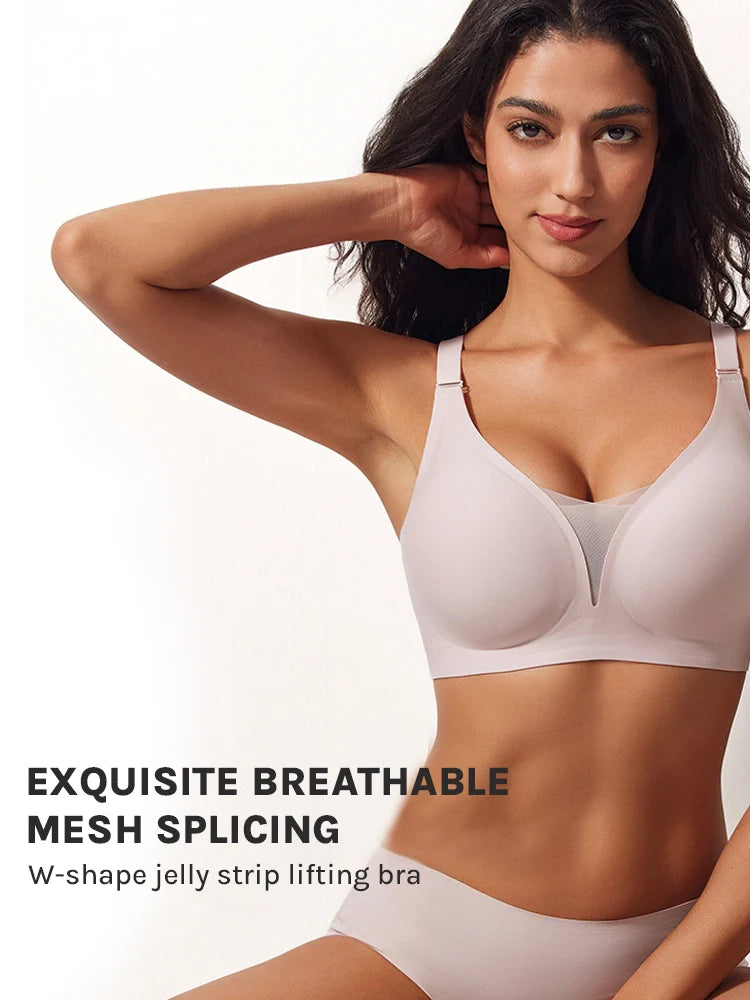 Soutien-gorge sans armatures en mesh, bonnets 3/4, maintien Jelly