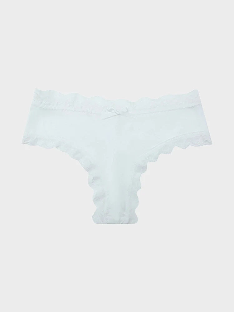 Lot de 5 strings en dentelle – Culottes sexy taille mi-haute