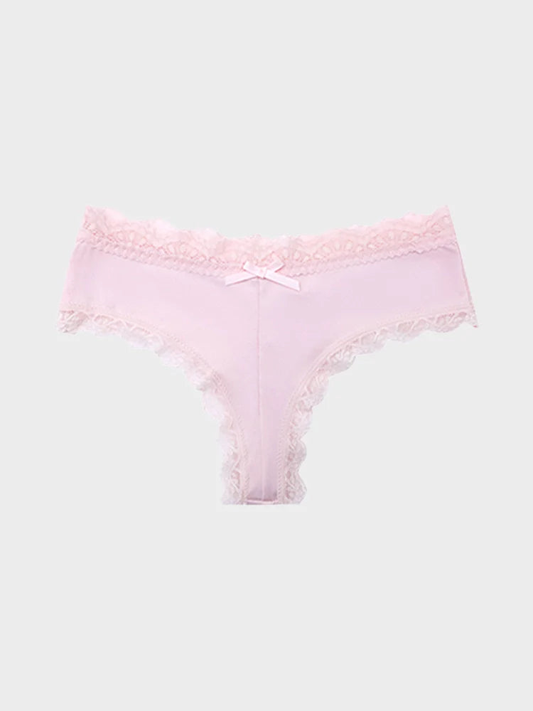 Lot de 5 strings en dentelle – Culottes sexy taille mi-haute